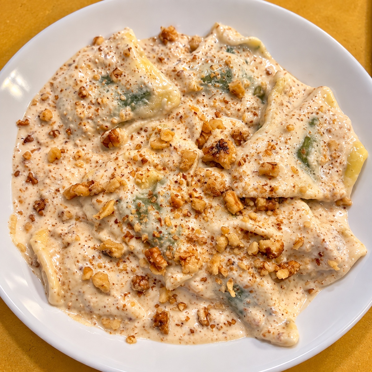 Pansoti in salsa di noci